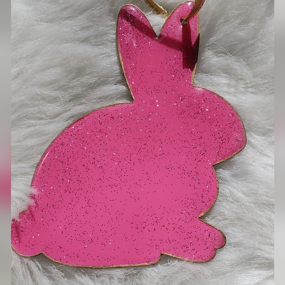 Handmade Spring Flower Bunny Decor Accessory - Picture 2 of 10